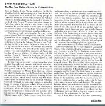 CD Garrick Ohlsson: The Man From Midian • Sonata For Violin And Piano