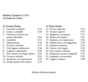 CD Adriano Sebastiani: 24 Etudes For Guitar