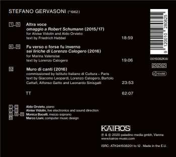 CD Stefano Gervasoni: Muro Di Canti DIGI