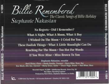 CD Stephanie Nakasian: Billie Remembered (The Classic Songs Of Billie Holiday)