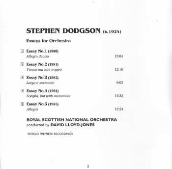 CD Royal Scottish National Orchestra: Essays For Orchestra Nos. 1-5