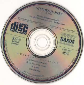 CD Michael Stern: Clarinet Concerto • The Rose Of The Winds • Pacific Rim • Gradūs