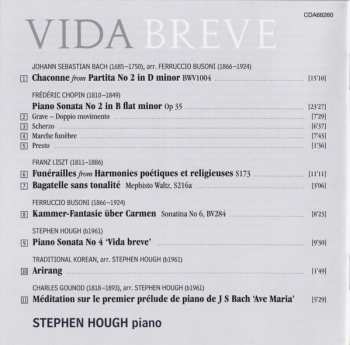 CD Johann Sebastian Bach: Vida Breve