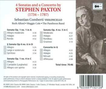 CD Sebastian Comberti: 4 Sonatas And A Concerto