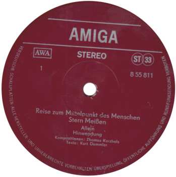 LP Stern Meissen: Reise Zum Mittelpunkt Des Menschen