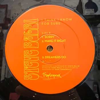 LP Steve Balbi: I Think I Know For Sure