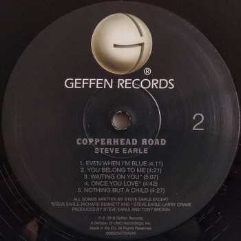 LP Steve Earle: Copperhead Road