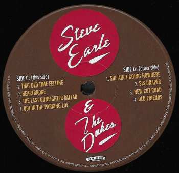 2LP Steve Earle & The Dukes: Guy