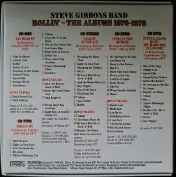 5CD/Doos Steve Gibbons Band: Rollin'  (The Albums 1976-1978)
