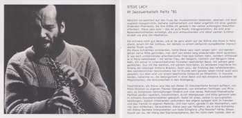 CD Steve Lacy: Live At Jazzwerkstatt Peitz