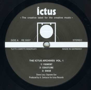 LP Steve Lacy: The Ictus Archives Vol. 1