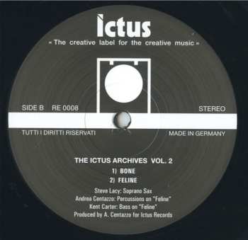 LP Steve Lacy: The Ictus Archives Vol. 2