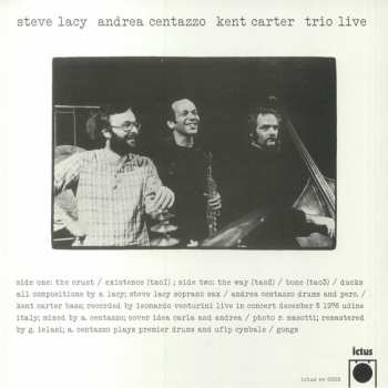 LP Steve Lacy: Trio Live LTD