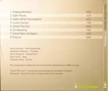 CD Steve Lehman Quintet: On Meaning