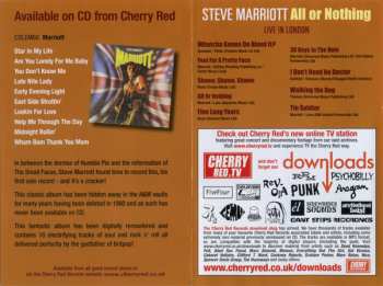 DVD Steve Marriott: All Or Nothing  Live In London