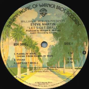LP Steve Martin: Let's Get Small
