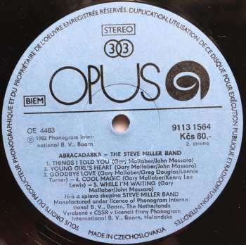 LP Steve Miller Band: Abracadabra