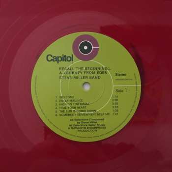 LP Steve Miller Band: Recall The Beginning...A Journey From Eden CLR | LTD
