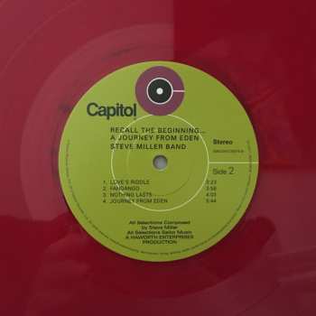 LP Steve Miller Band: Recall The Beginning...A Journey From Eden CLR | LTD
