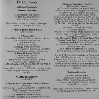 2CD Lol Coxhill: Miller/Coxhill Coxhill/Miller  "The Story So Far..." "...Oh Really?"