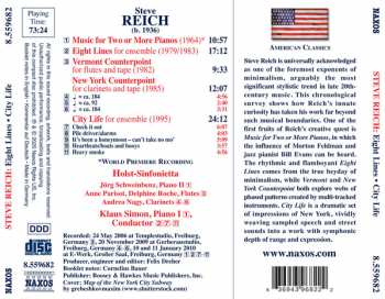 CD Steve Reich: Eight Lines • City Life
