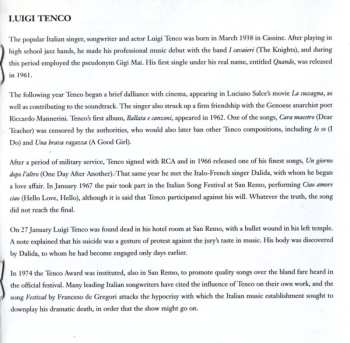 CD Steven Brown: Brown Plays Tenco - Le Canzoni Di Luigi Tenco (Studio & Live)