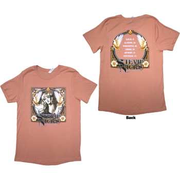 Merch Stevie Nicks: Stevie Nicks Ladies T-shirt: Tour '24 Retro Photo (orange) (back Print & Ex-tour) (small) S