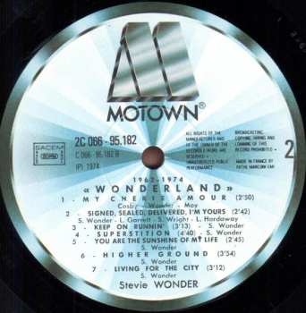 LP Stevie Wonder: 1962 - 74 Wonderland