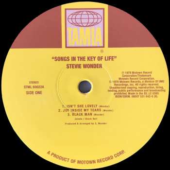 2LP/SP Stevie Wonder: Songs In The Key Of Life
