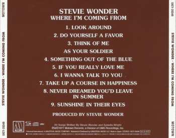 CD Stevie Wonder: Where I'm Coming From