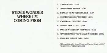CD Stevie Wonder: Where I'm Coming From