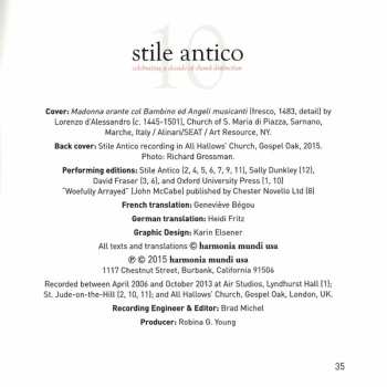 SACD Stile Antico: Sing With The Voice Of Melody