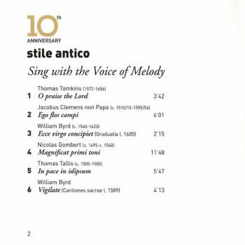 SACD Stile Antico: Sing With The Voice Of Melody