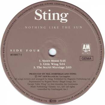 2LP Sting: ...Nothing Like The Sun
