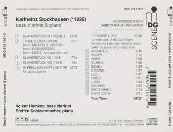 CD Karlheinz Stockhausen: Bass Clarinet & Piano
