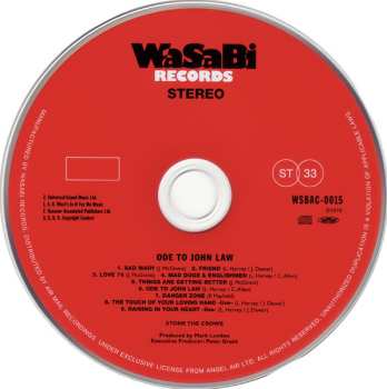 CD Stone The Crows: Ode To John Law