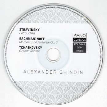 CD Igor Stravinsky: Pétrouchka / Morceaux De Fantaisie Op. 3 / Grande Sonate Op.37