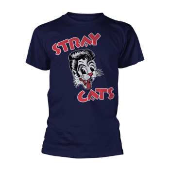 Merch Stray Cats: T-shirt Cat Logo Stray Cats (navy)