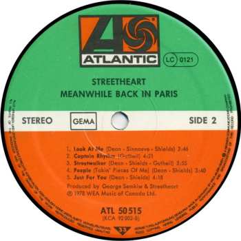 LP Streetheart: Meanwhile Back In Paris ...