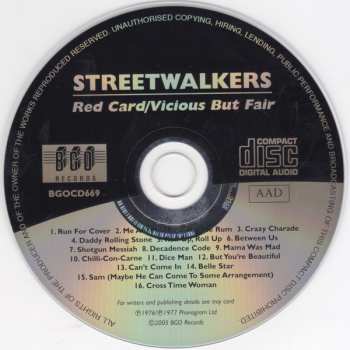 CD Streetwalkers: Red Card / Vicious But Fair