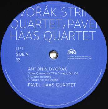 2LP Pavel Haas Quartet: String Quartets G Major Op. 106 & F Major Op. 96 "American"