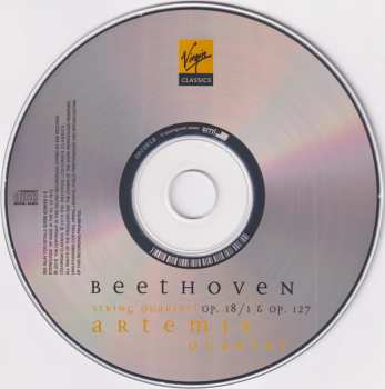 CD Ludwig van Beethoven: String Quartets Op. 18 / 1 & Op. 127
