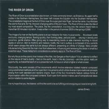 CD String Trio Of New York: The River Of Orion: 30 Years Running