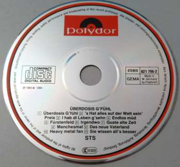 CD STS: Überdosis G'fühl
