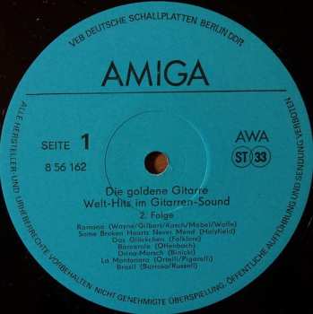 LP AMIGA Studio Orchester: Die Goldene Gitarre 2. Folge (Welt-Hits Im Gitarren-Sound)