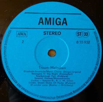 LP AMIGA Studio Orchester: Traum-Melodien