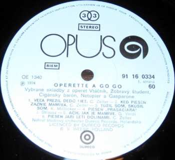 LP Studio Orchestra Of Dureco Records: Operette A Go Go