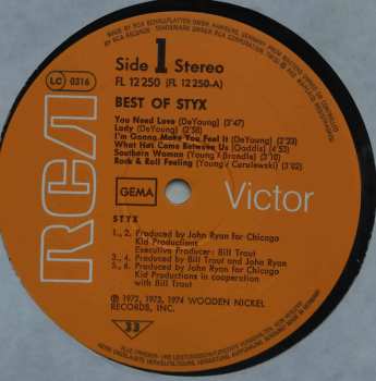 LP Styx: Best Of Styx