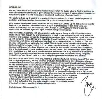 2CD/DVD Suede: Head Music DLX