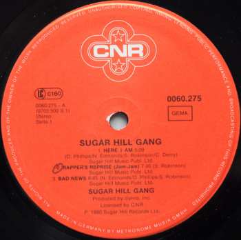LP Sugarhill Gang: Sugarhill Gang NUM | LTD | CLR